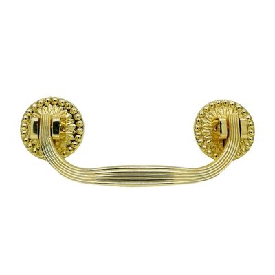 19*7.5cm Die Casting Coffin Fittings Zamak Gold Plated Coffin Handles