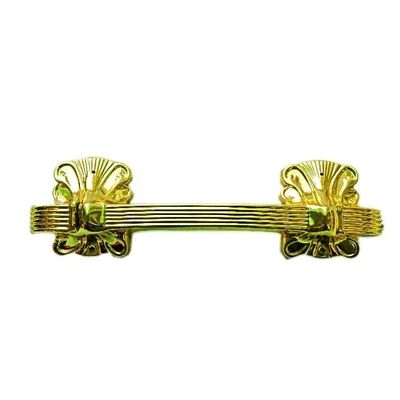 Gold Silver Plastic Coffin Handles For Cremation Coffin 28.5*8.5cm Injection Coated