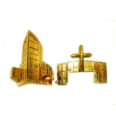 ABS Castle Casket Corners American Style Vacuum Metalization Coating
