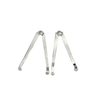 3mm Steel Casket Lid Support Arm Nickel Finished Casket Hardware Kit