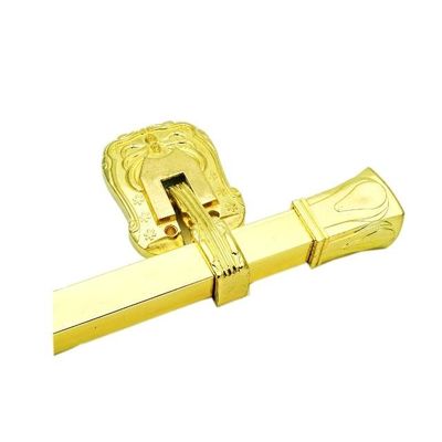 Electro Brass Casket Swing Handles Zinc Alloy With Square Pipe