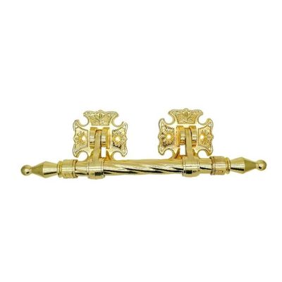 Gold Plating Funeral Swing Casket Bar With 20mm Twisted Bar