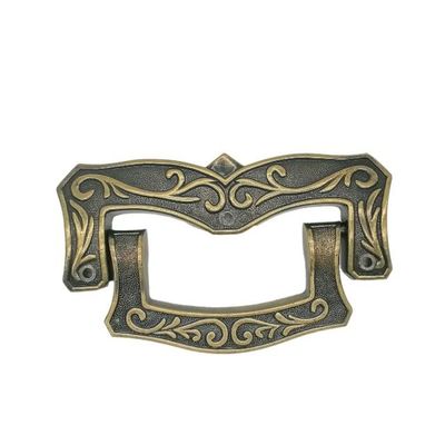 19*11cm French Type Antique Coffin Handles Brass Plated 120kg Weight Lifting