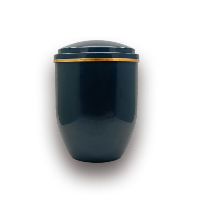 ABS Plastic Funeral Ash Urn For Cremation To Ash Container In Dark Blue Color