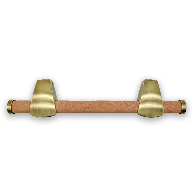 Coffin handle casket with metal swing bar 1038-3 zamak point and end cap with wooden bar