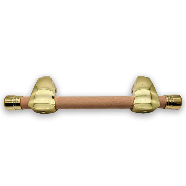 Coffin handle casket with metal swing bar 1038-3 zamak point and end cap with wooden bar