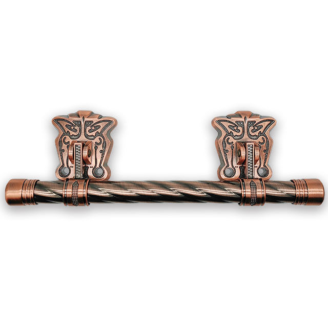 Funeral coffin handle with twisted steel bar 1003-2 in antique brass plating and coffin fittings