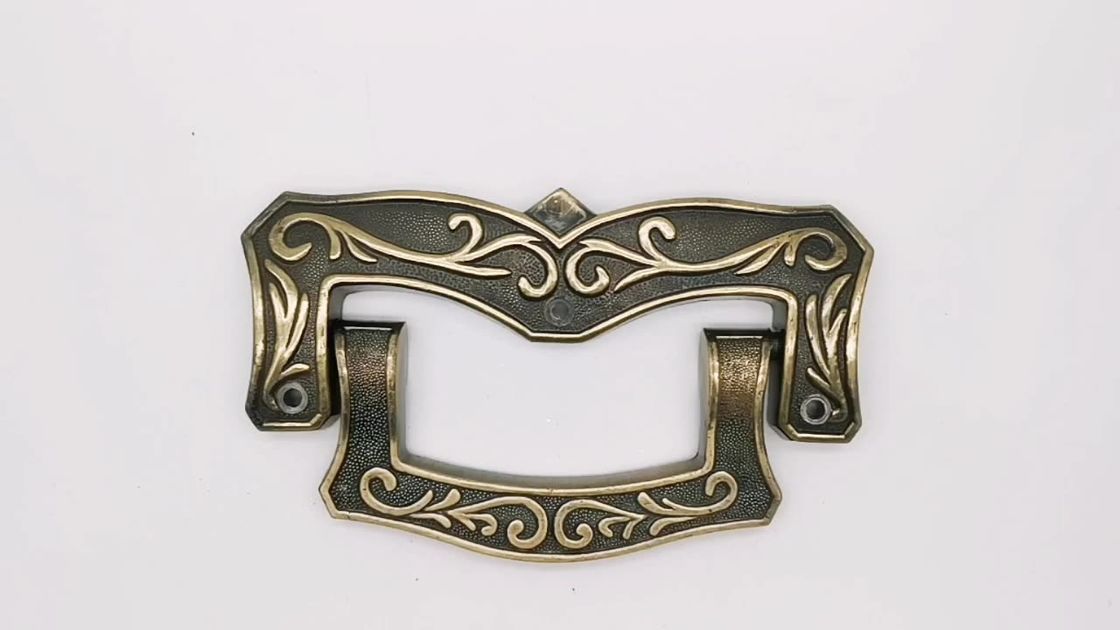 19*11cm French Type Antique Coffin Handles Brass Plated 120kg Weight Lifting