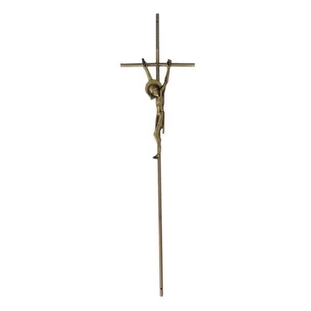 Antique Brass Adult Coffin Ornaments Crucifix