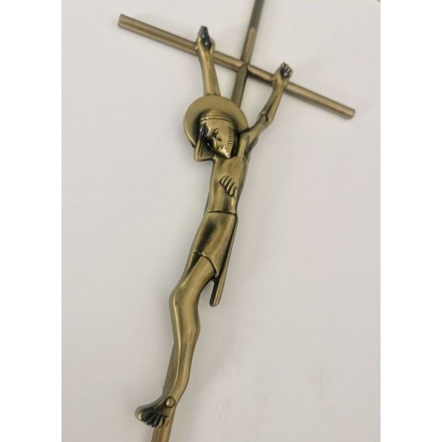 Antique Brass Adult Coffin Ornaments Crucifix