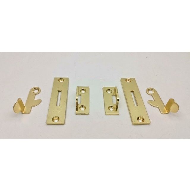 Steel Zamak Casket Lid Lock Casket Hardware Kit Gold Plated