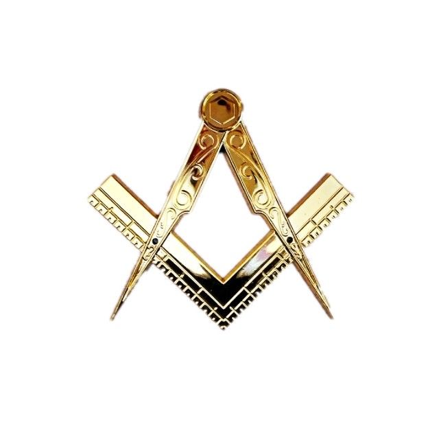 Masonic Emblem Wooden Coffin Ornaments Gold Silver Copper Finished