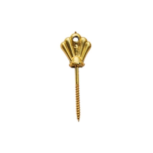 Gold Finishing Adult Coffin Screw 5cm European Style With Basement