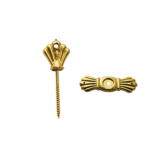 Gold Finishing Adult Coffin Screw 5cm European Style With Basement