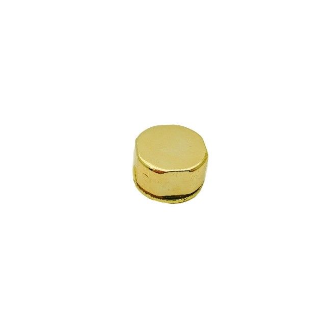 France ABS Button Coffin Ornaments 2*1cm Gold Plated 6112