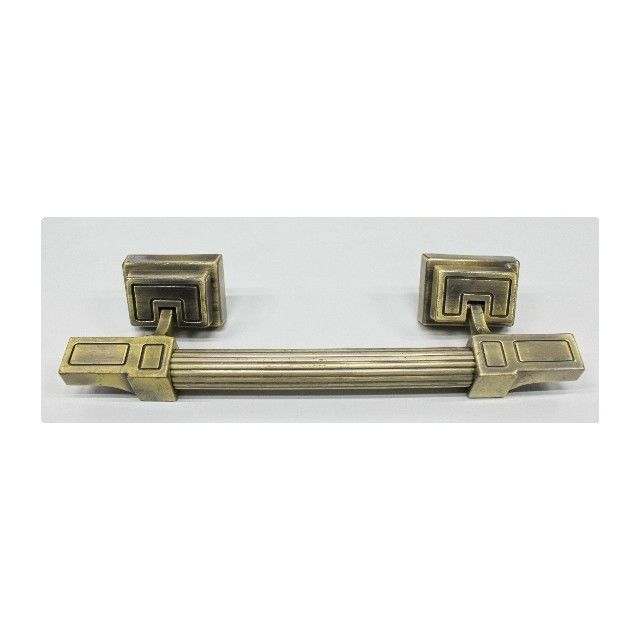 1001 Gold Plated steel Antique Coffin Handle With Zamak Point 25.8*7.4cm
