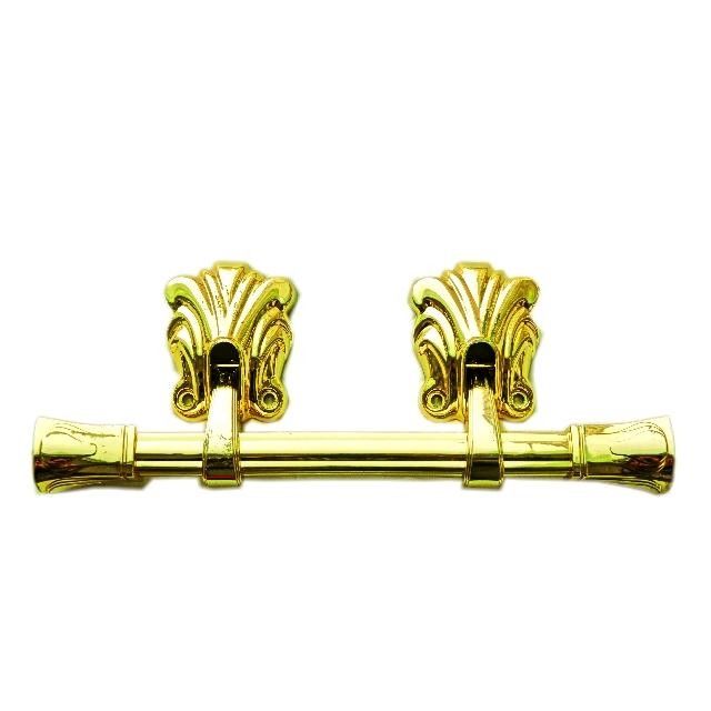 28.3*11cm Gold Finished ABS PP Plastic Coffin Handles European Style Casket Bar