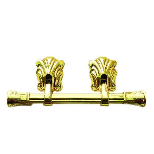 28.3*11cm Gold Finished ABS PP Plastic Coffin Handles European Style Casket Bar