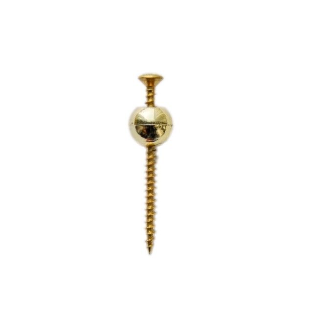 Plastic Ball Steel Coffin Ornaments Screw 4.5cm Coffin Accessories