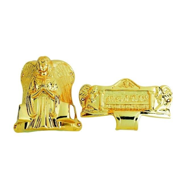 SGS Angel Design Adult Casket Hardware Gold Silver Finished