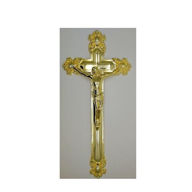 ABS Recycle Plastic Funeral Crucifix 45*21cm European Style