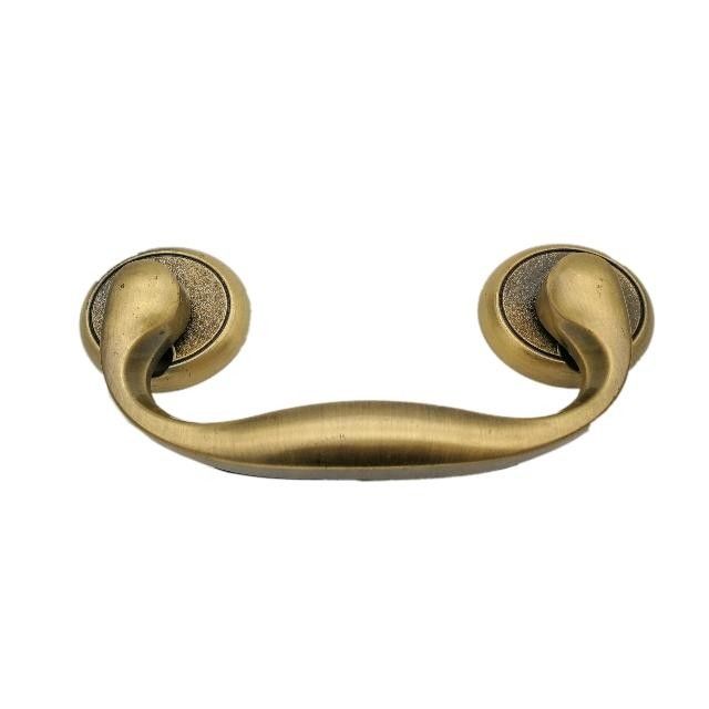 Brass Plated Movable Casket Bar 20*9cm With Screw Rod European Style