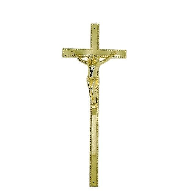 NP AB Electronic Plated Funeral Crucifix For Coffin Lid Decoration