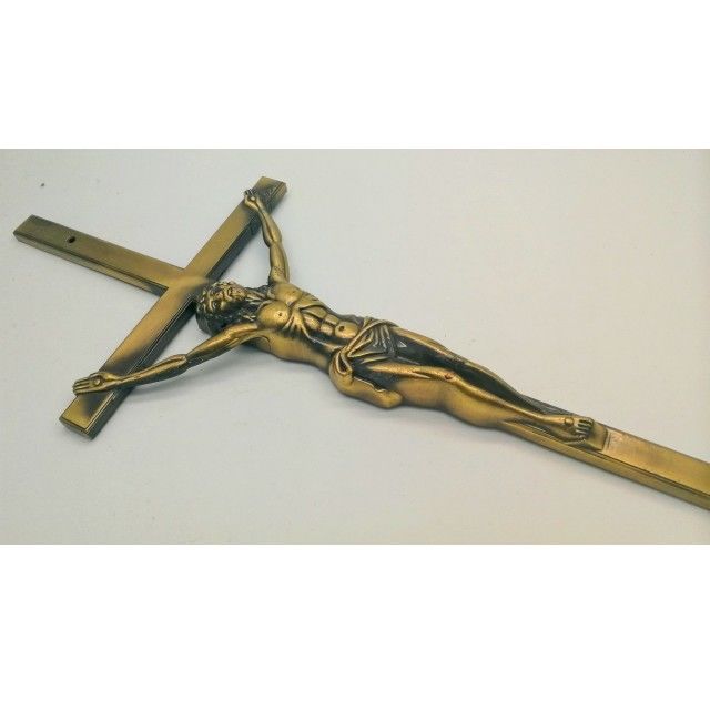 NP AB Electronic Plated Funeral Crucifix For Coffin Lid Decoration