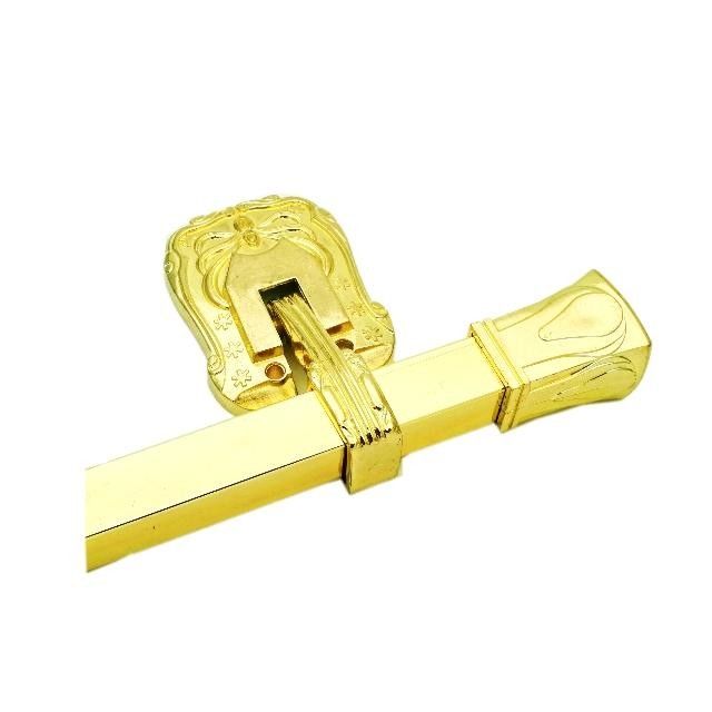 Electro Brass Casket Swing Handles Zinc Alloy With Square Pipe