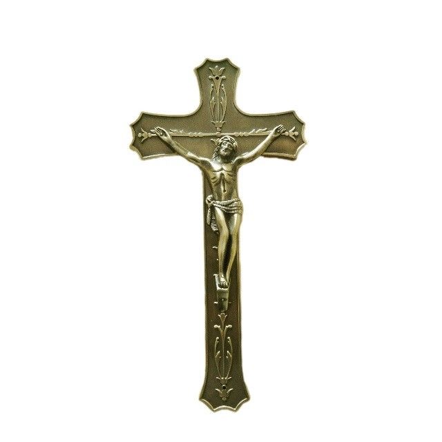 European Style France Funeral Crucifix 33*17cm Zamac Funeral Casket Cross