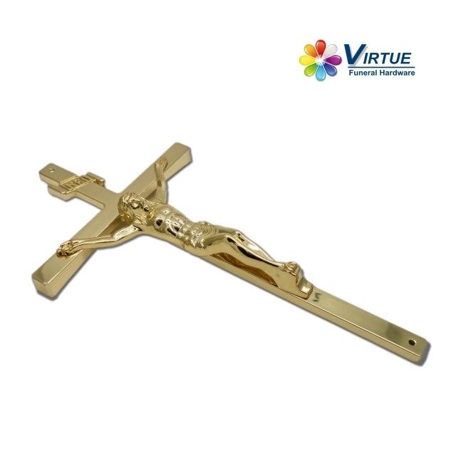 European Style France Funeral Crucifix 33*17cm Zamac Funeral Casket Cross