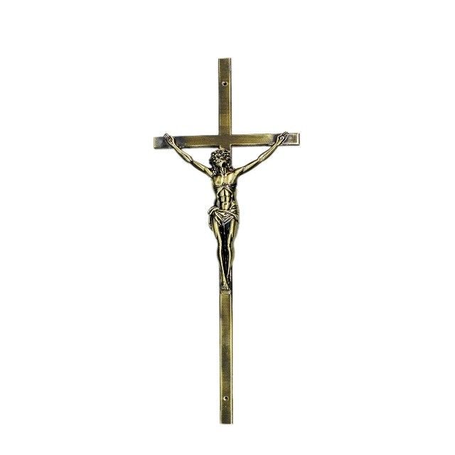 Funeral Religion Metal Casket Crucifix 46*21cm European Style