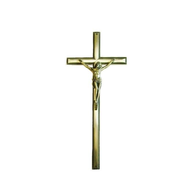 Funeral Religion Metal Casket Crucifix 46*21cm European Style