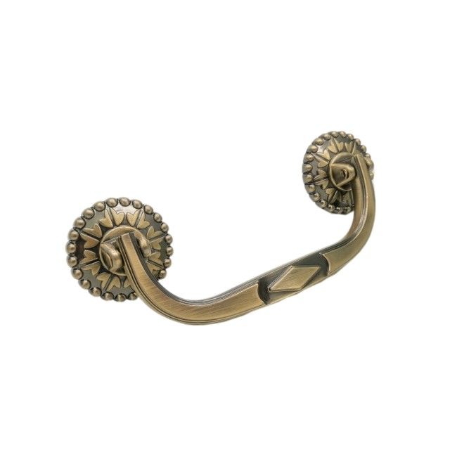 Brass Finish Wooden Coffin Fittings 19*7cm