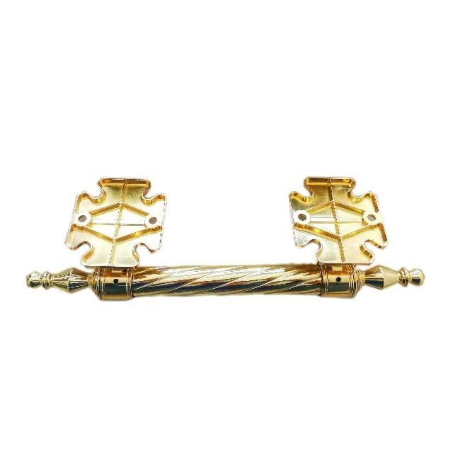 Brass Plated Zamak Coffin Handles And Accessories With Twisted Steel