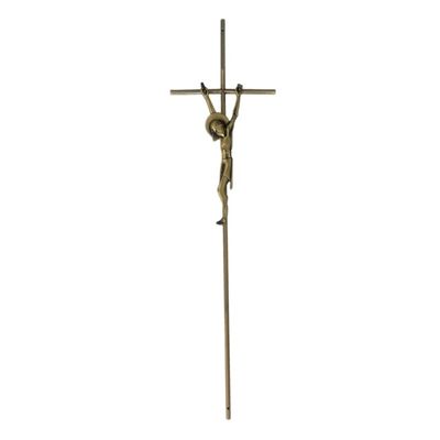Antique Brass Adult Coffin Ornaments Crucifix